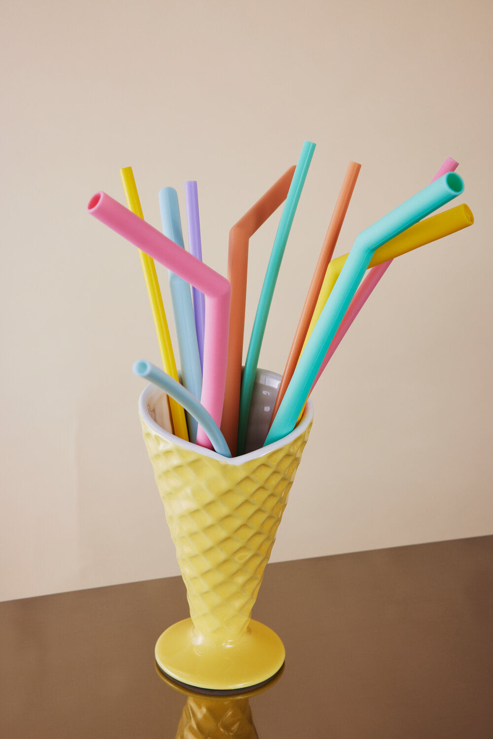 Silikone sugerør - 6 stk.